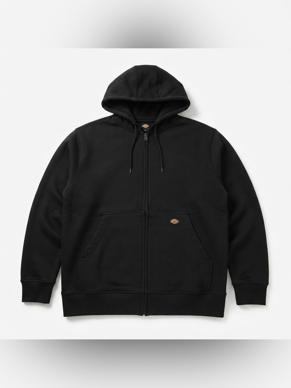 Dickies Men's Black Full-Zip Hooded Sweatshirt Size L